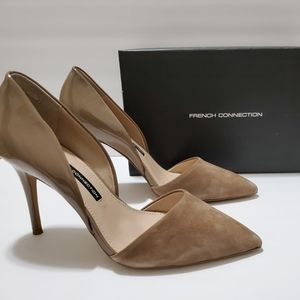 FRENCH CONNECTION Taupe Elvia d'Orsay Pump